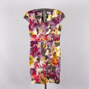 Calvin Klein Multi-Colored Knee- Length Dress Size 10